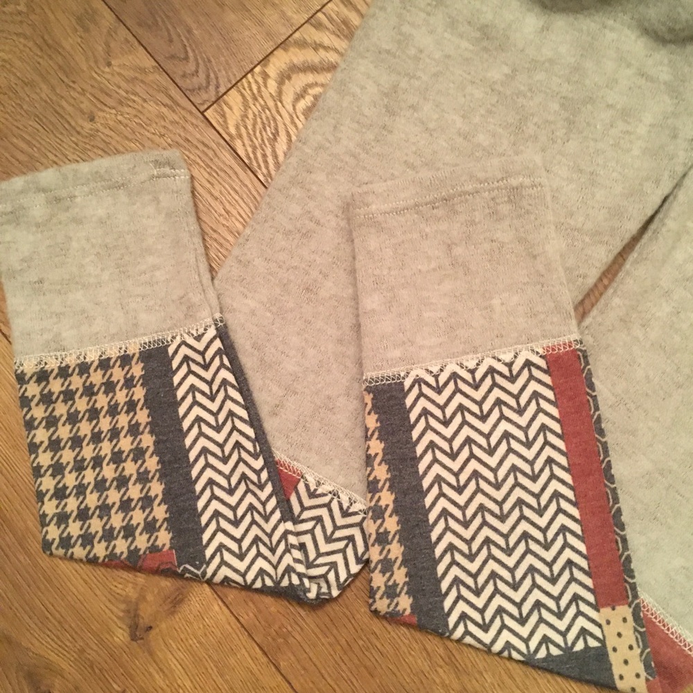 SOFT FUZZY LEGGINGS WITH PATCH DETAILS - Picture 10 of 12